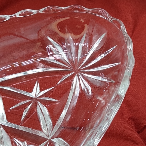 Anchor Hocking Prescut Star David Relish Dish Vtg - Picture 9 of 12